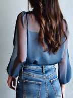 Floral Boho Blouse with Lightweight Breathable Fabric