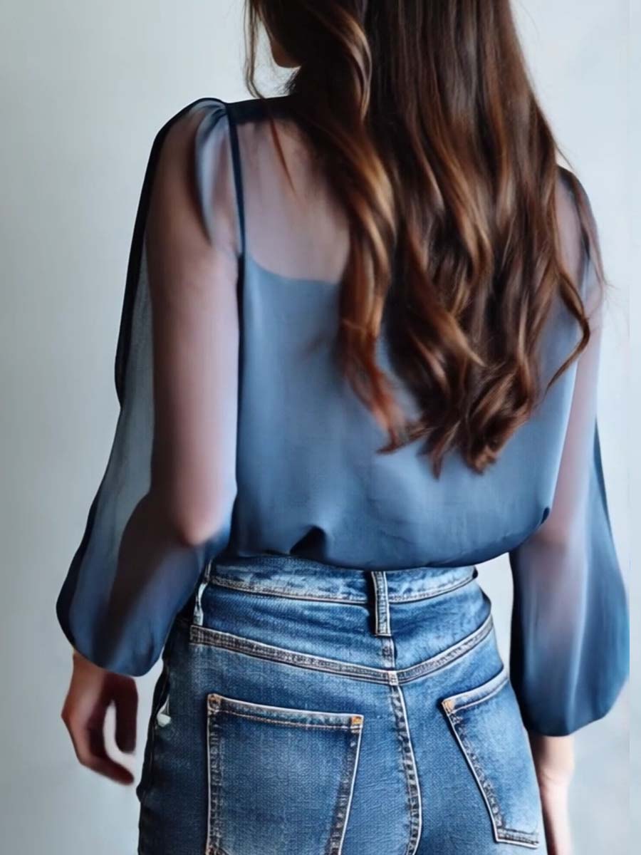 Floral Boho Blouse with Lightweight Breathable Fabric