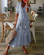 Vestido boho fluido con un ajuste holgado y favorecedor