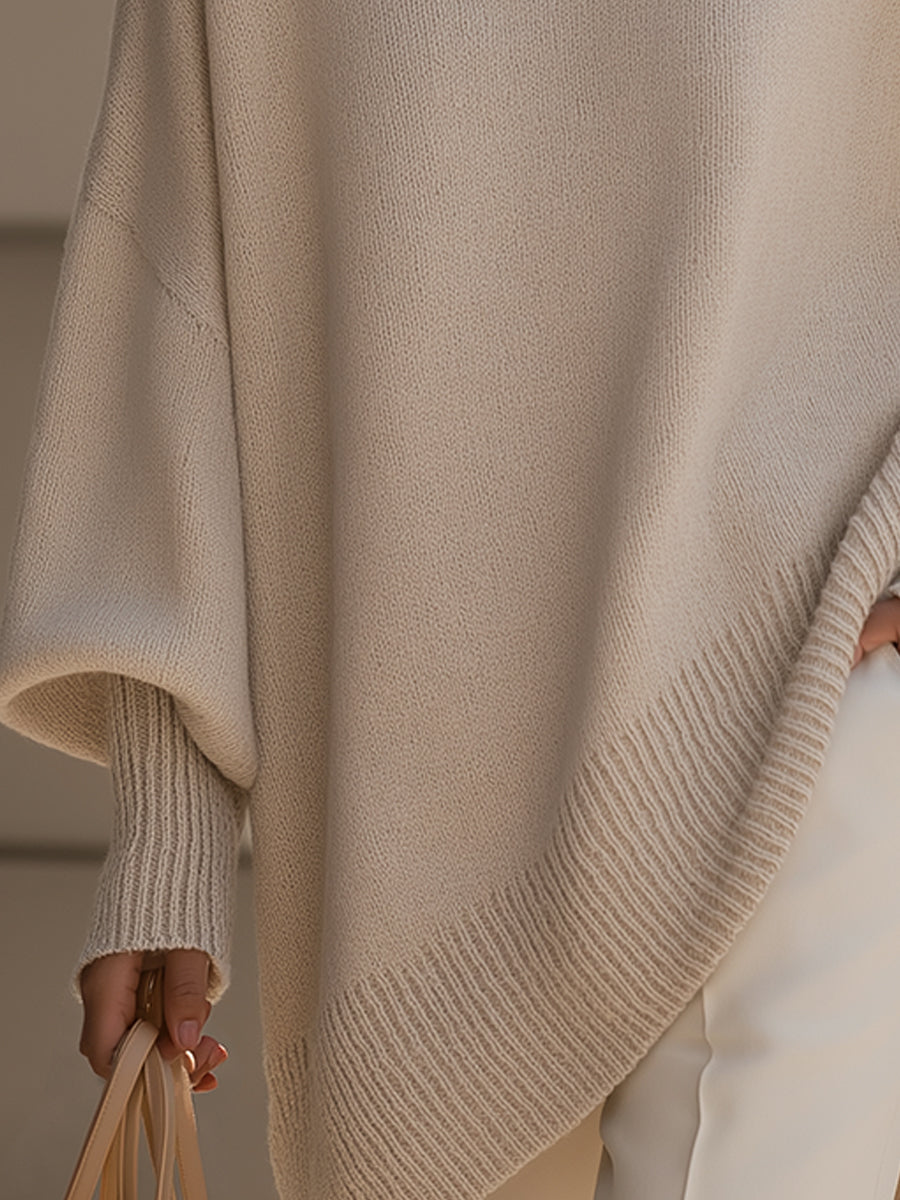 Long Sleeve Jumper with Graceful Drape