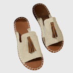 Dämpad sandal med ovandel som andas