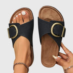 Buckle Strap Sandals with Slip-Resistant Sole