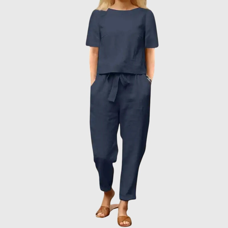 Summer Co-Ord Set with Polished Easy Finish