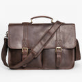 Structured business bag with a padded laptop section