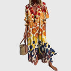 Bohemian Dress with Flowing Silhouette and Fine Detail