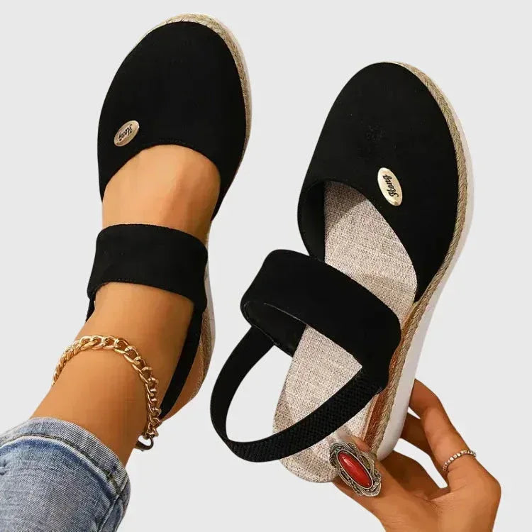 Platform Sandals with Cushioned Footbed and Wide Base