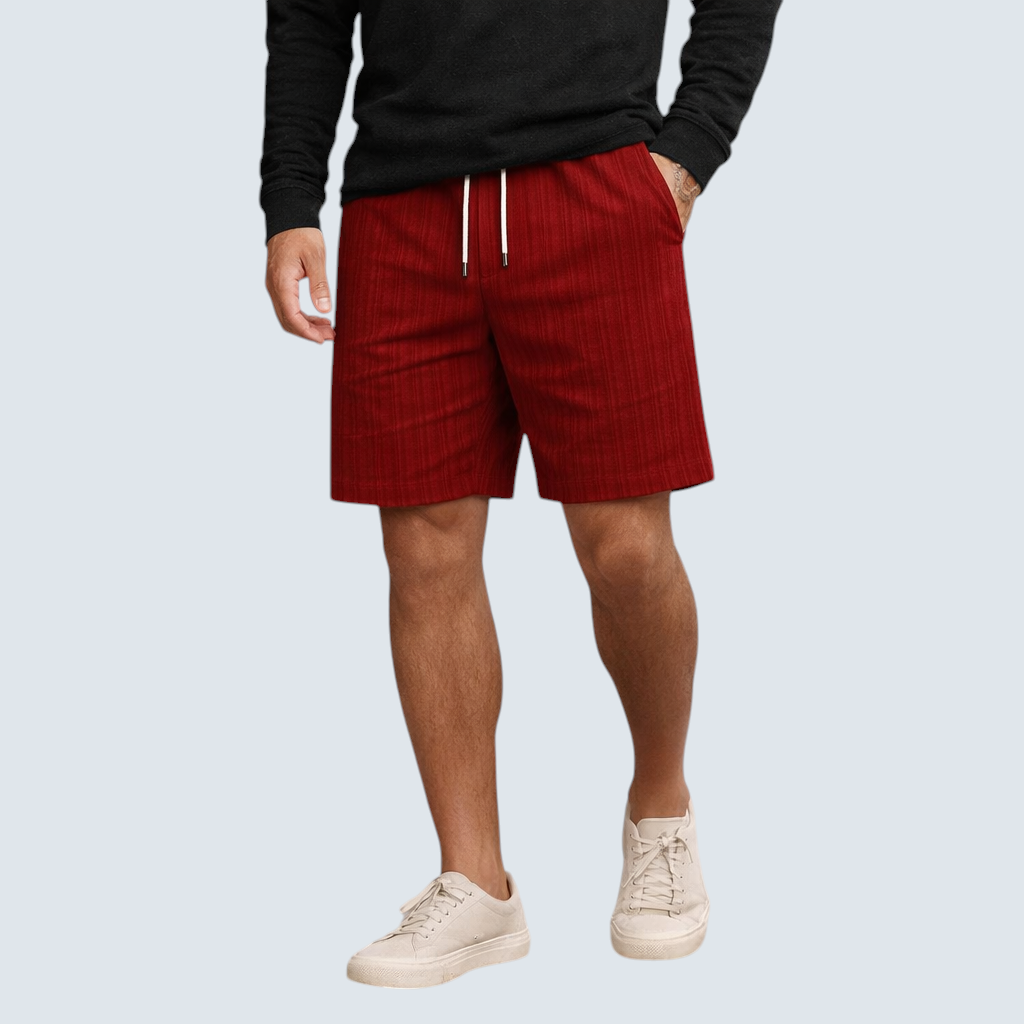 Men's Linen Shorts with Relaxed Regular Fit