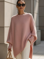 Long Sleeve Jumper with Graceful Drape