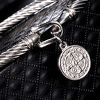 Saint Benedict Charm Bracelet in a Warm Gold Tone