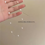 Minimalist White Faux Pearl Necklace with Clean Lines