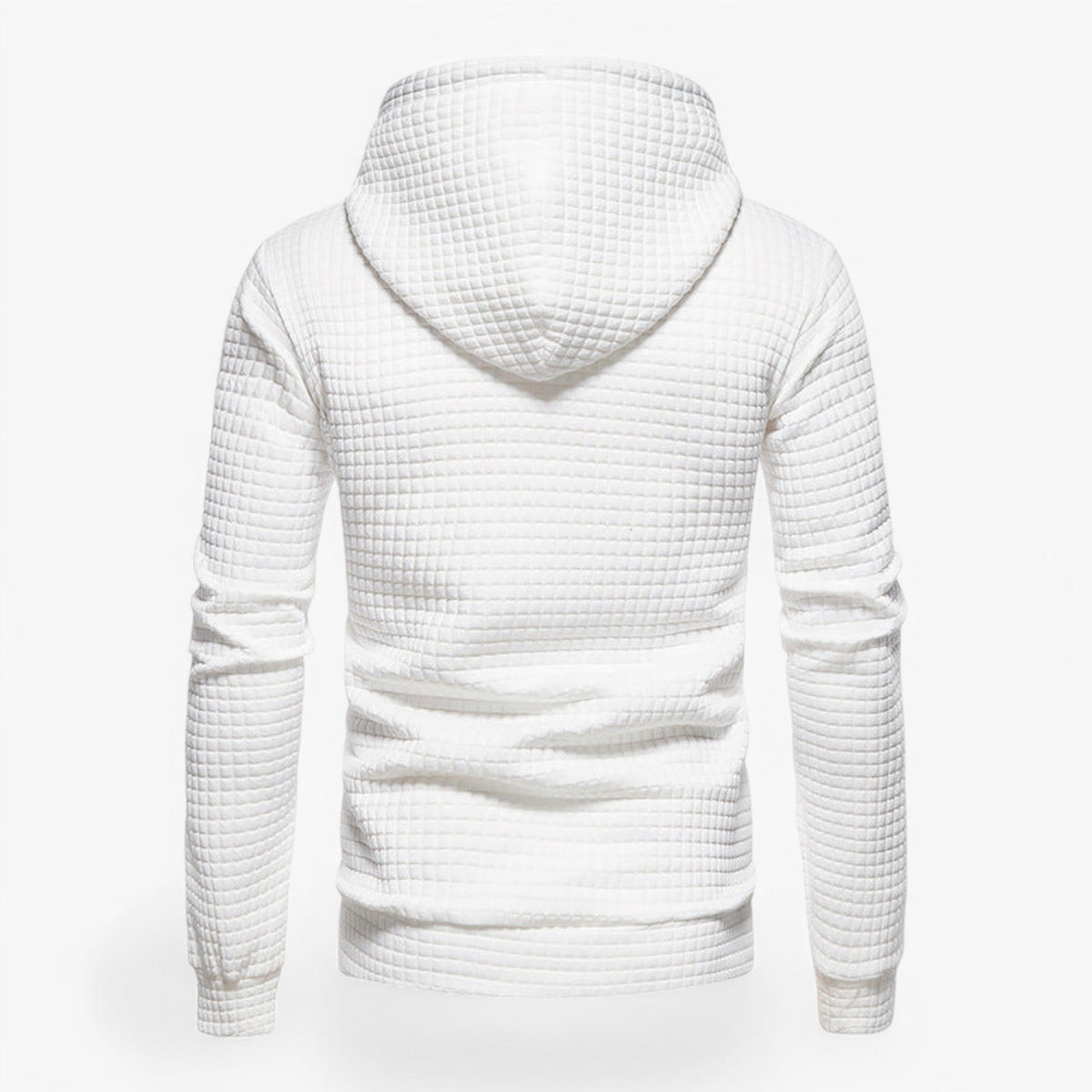 Mjuk fleecehoodie med känguruficka och justerbar huva