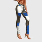 Colour Block Tube Trousers with Comfortable Fit