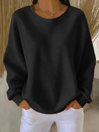 Minimalist Sweatshirt with Relaxed Fit