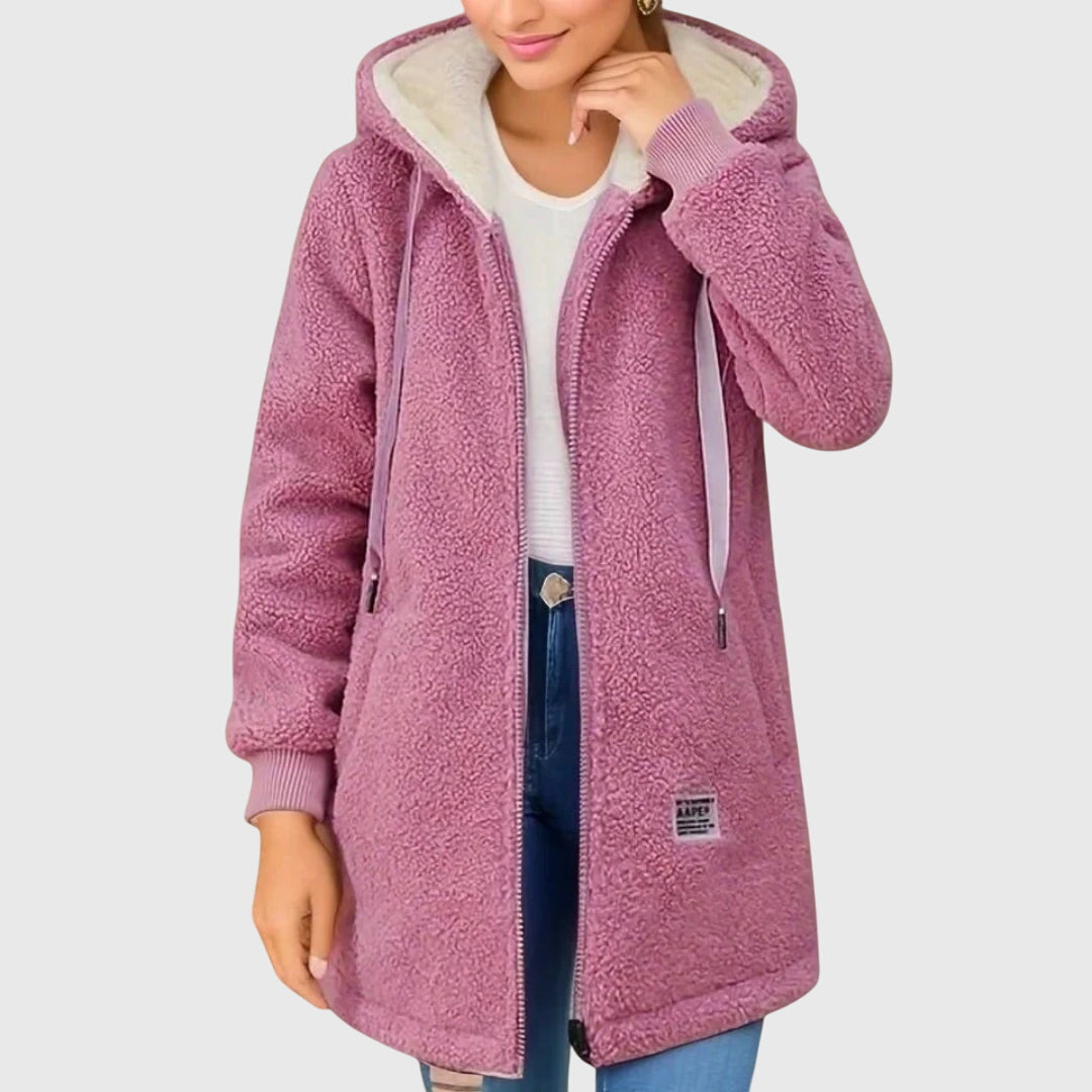 Hooded Fleece Jacket with Warm Soft Handle