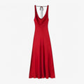 Asymmetric Maxi Dress in Lightweight Flowing Fabric