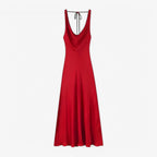 Asymmetric Maxi Dress in Lightweight Flowing Fabric