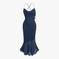 Draped Midi Dress with a Flattering, Flowing Silhouette