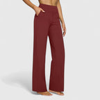 Wide Waistband Trousers with Pockets