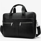 Bolso de piel sintética con compartimentos para portátil y documentos