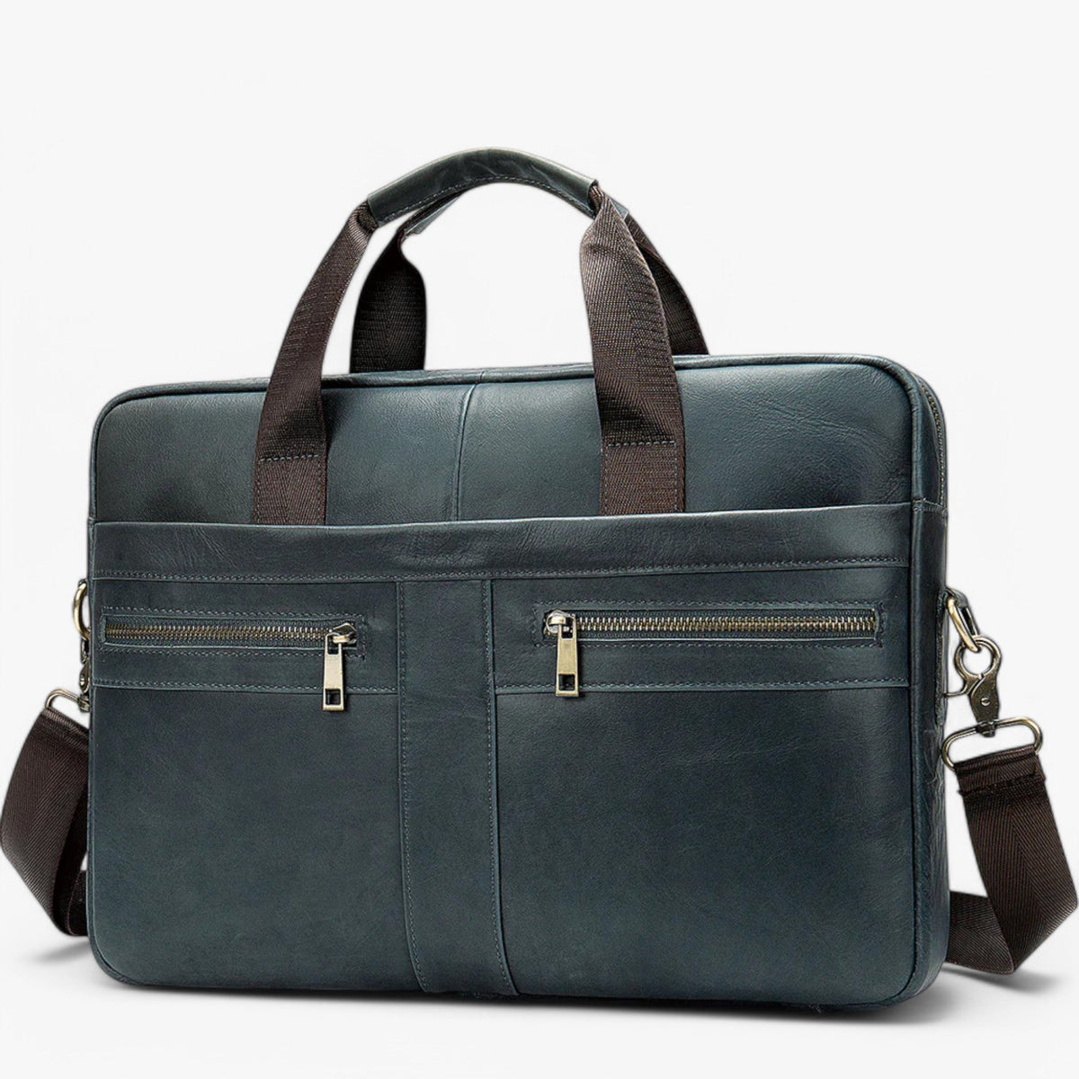 Bolso de piel sintética con compartimentos para portátil y documentos