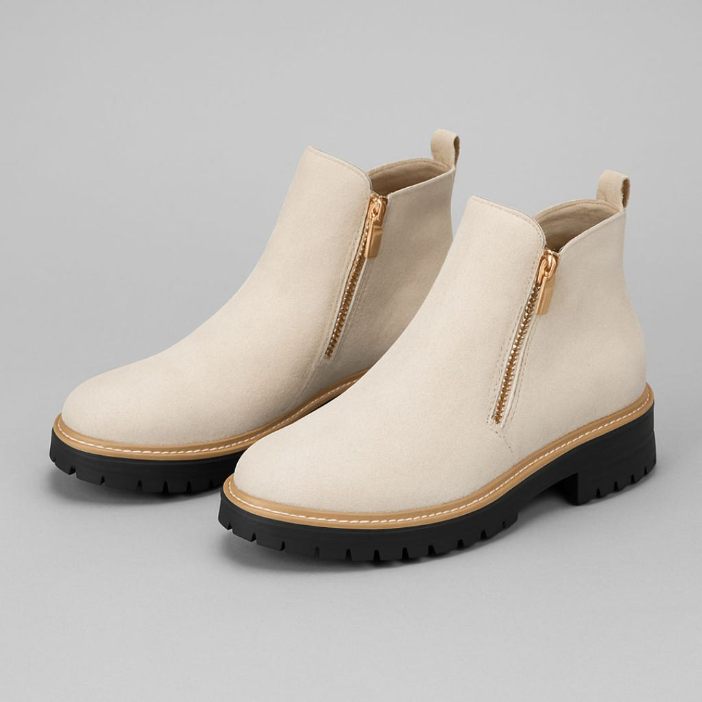 Botines con cremallera lateral y plantilla acolchada