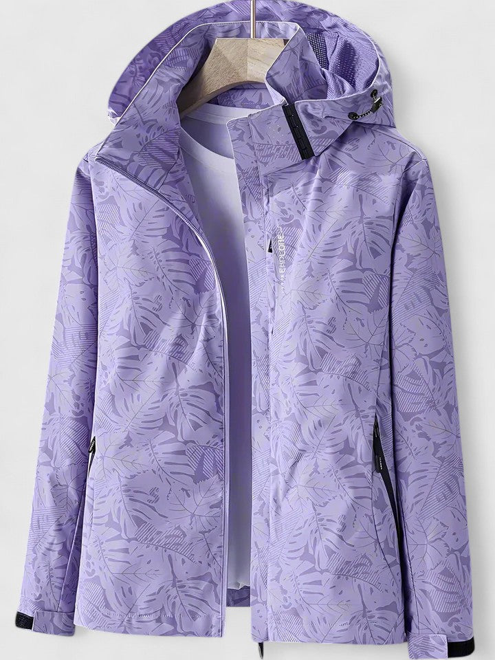 Lightweight Hooded Jacket with Zip Front