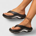 Lätta slide-sandaler med formad innersula