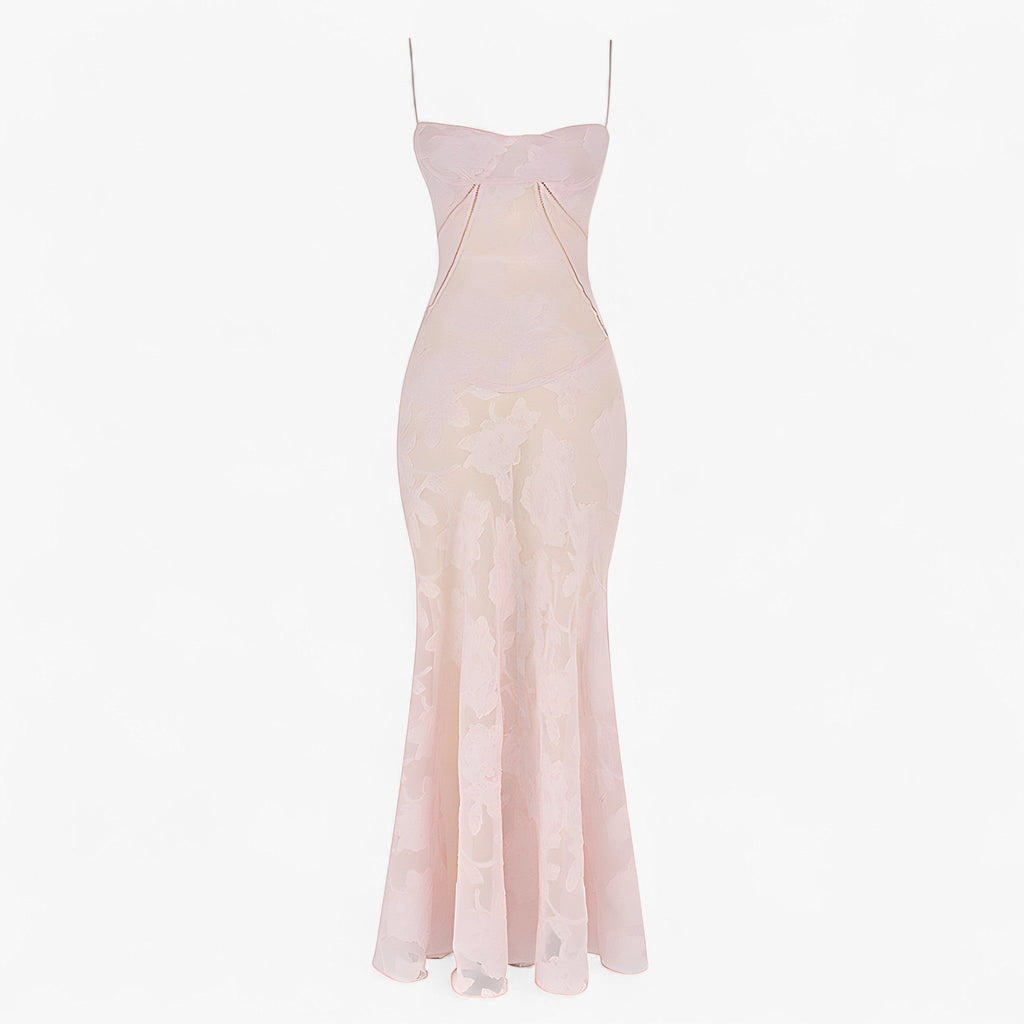 Flowing Flared Dress with Draped Elegant Silhouette