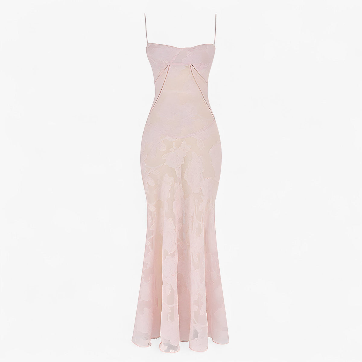 Flowing Flared Dress with Draped Elegant Silhouette