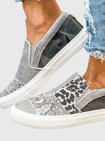 Slip-On Shoes with Shock Absorbing Slip-Resistant Sole
