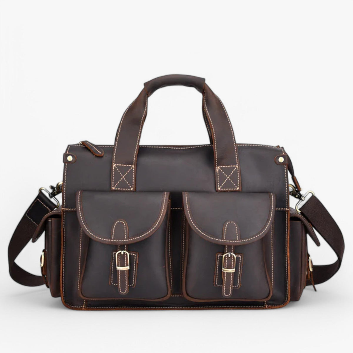 Vintage briefcase for work and travel