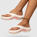 Lätta slide-sandaler med formad innersula