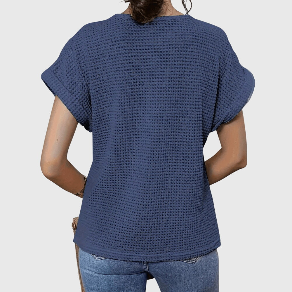 Lace Detail Blouse with Relaxed Summer Cut