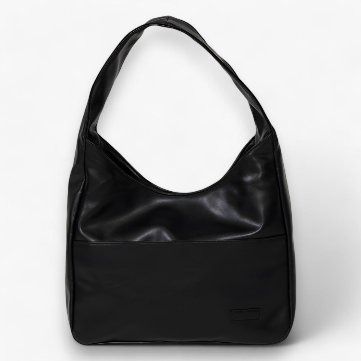 Round Shoulder Bag with Zip Closure and Laptop Space