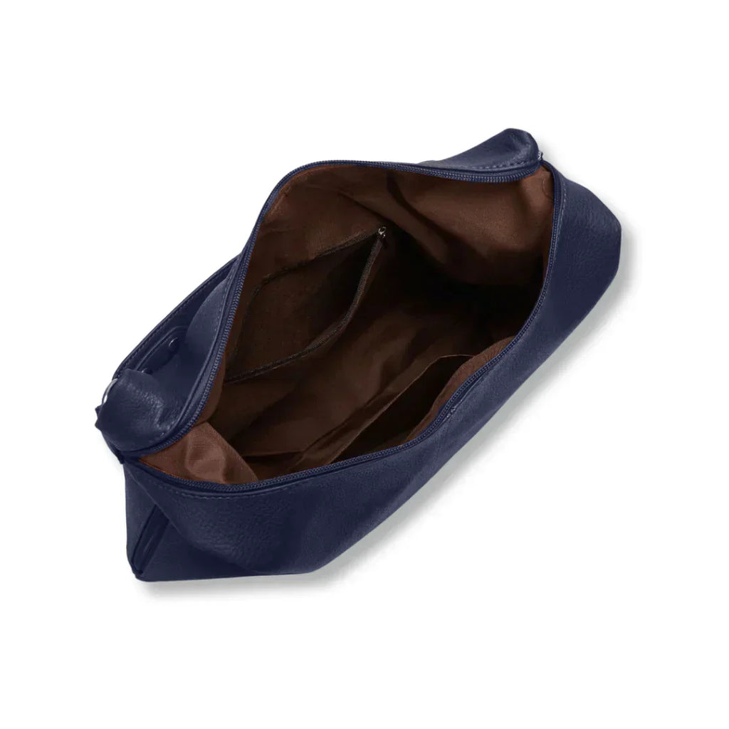 Bolso hobo de piel vegana con interior amplio y cierre de cremallera