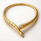 Serpent Pendant Necklace with Bold Coiled Design and Striking Look