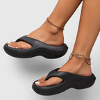 Lätta slide-sandaler med formad innersula