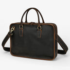 Patina-Finish Laptop Bag with Carry Handles