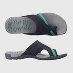 Contoured Sandals with Adjustable Straps and Durable Sole