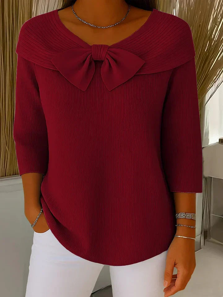Soft Jumper with Warm Feminine Finish