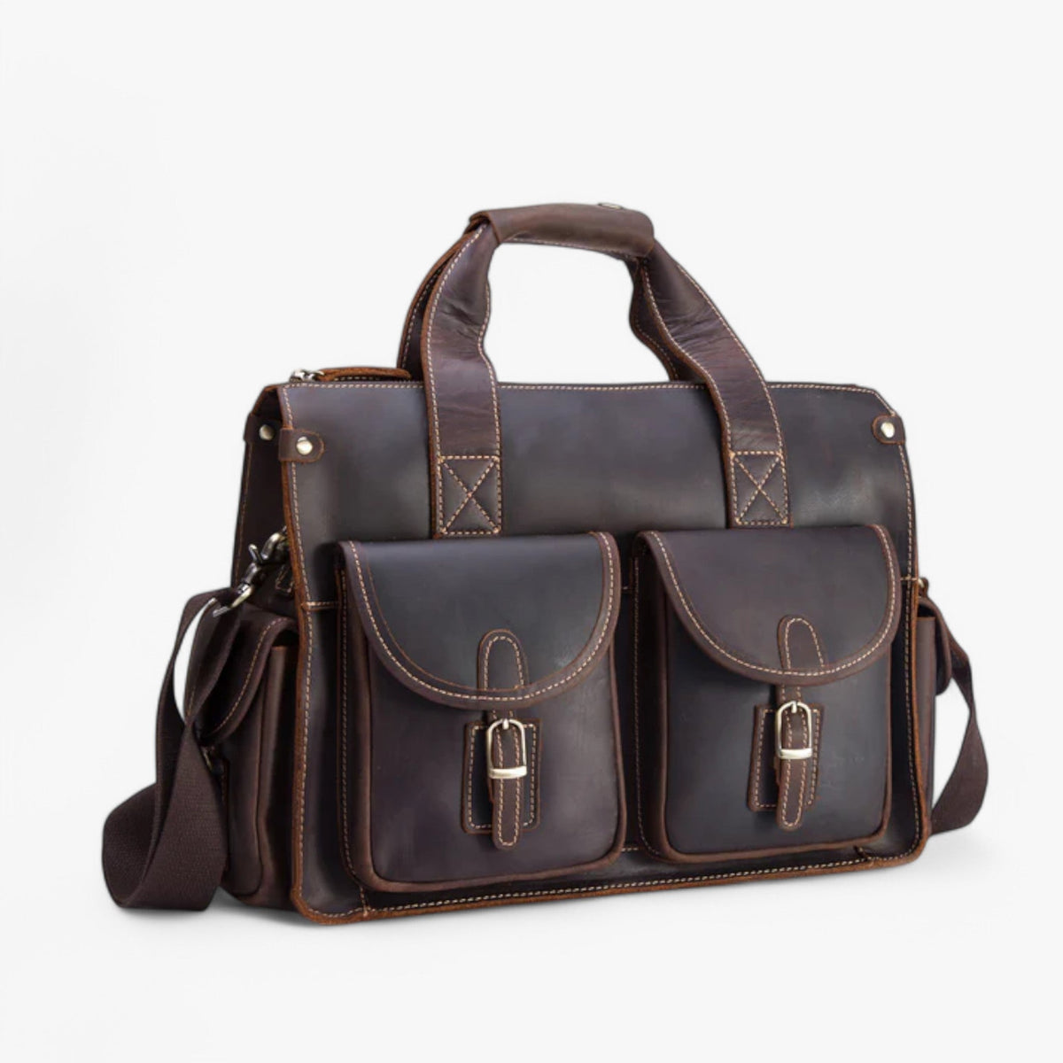 Vintage briefcase for work and travel