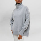 High Turtleneck Jumper with Minimalist Design
