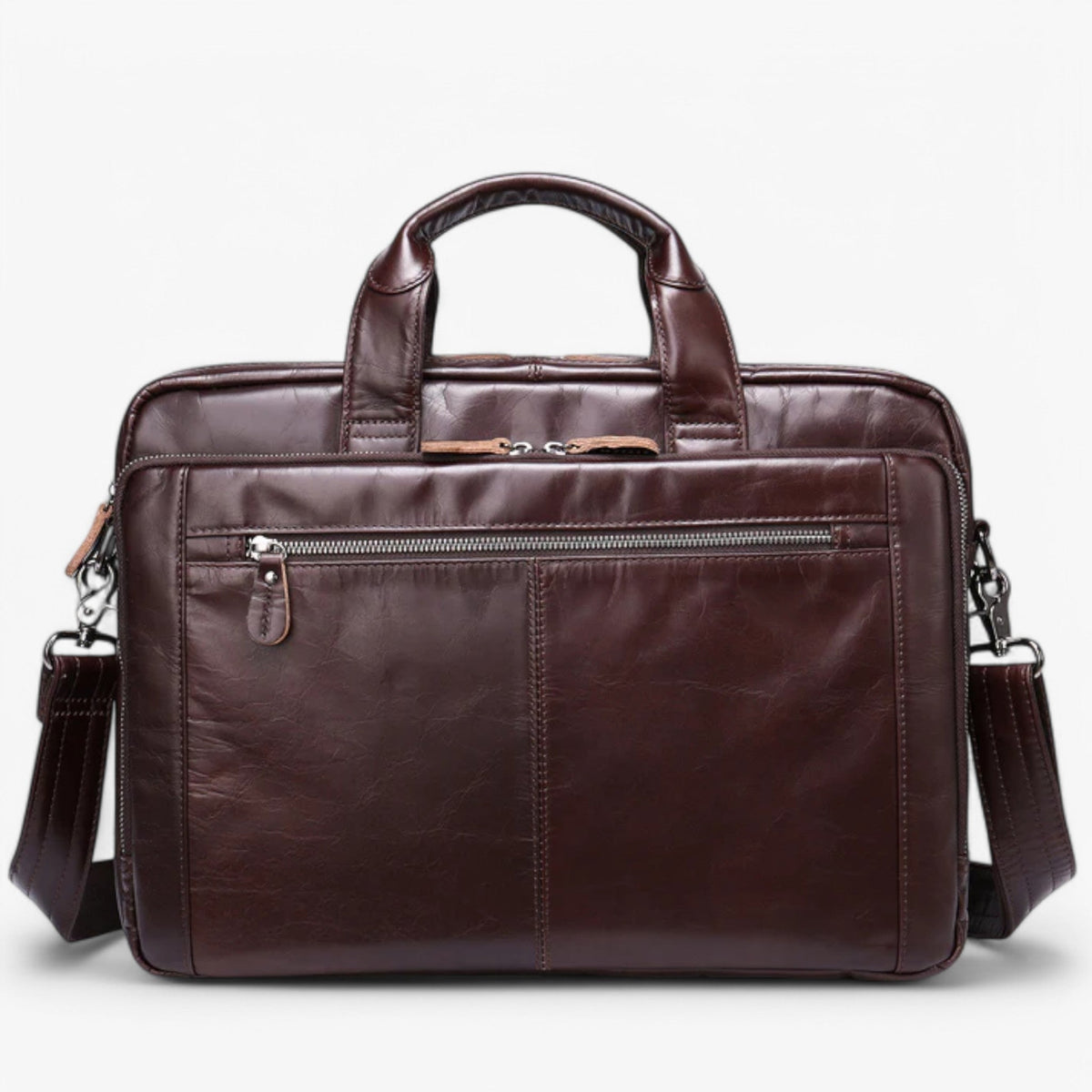 Structured Shoulder Bag with Laptop Compartment