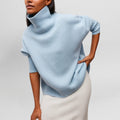 High Turtleneck Jumper with Minimalist Design