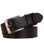 Classic Belt with Pin Buckle and Square Edge