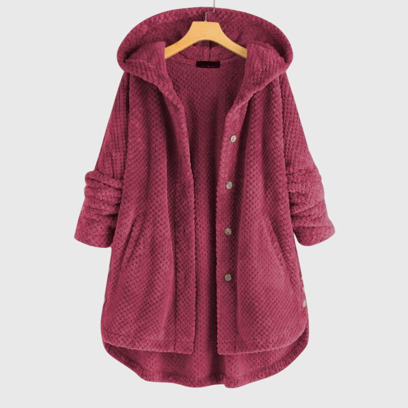 Hooded Fleece Jacket with Soft Warm Handle