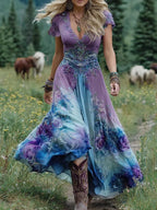 Floral Maxi Dress with Flowing Silhouette