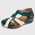 Platform Wedge Sandals with Buckle Strap