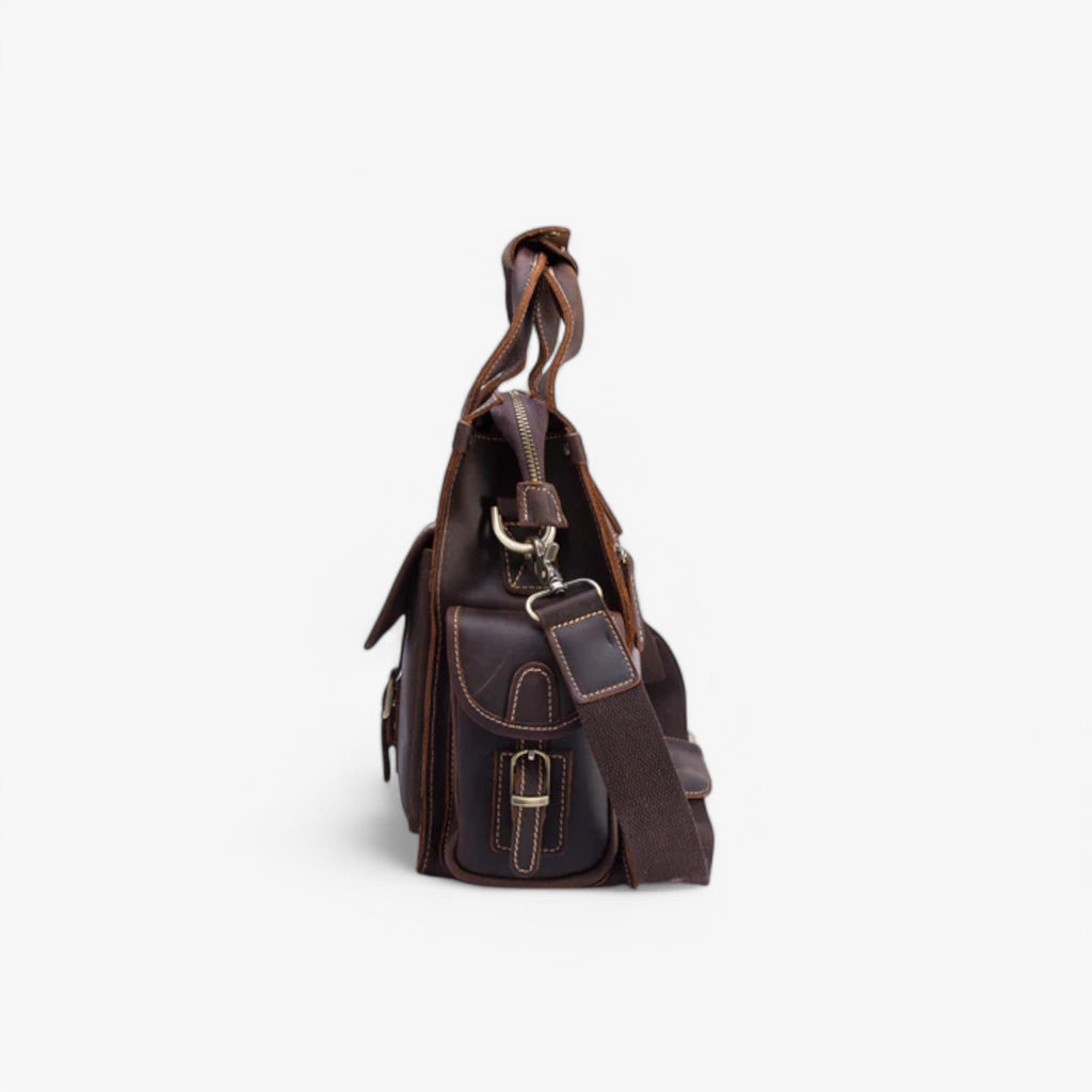 Vintage briefcase for work and travel