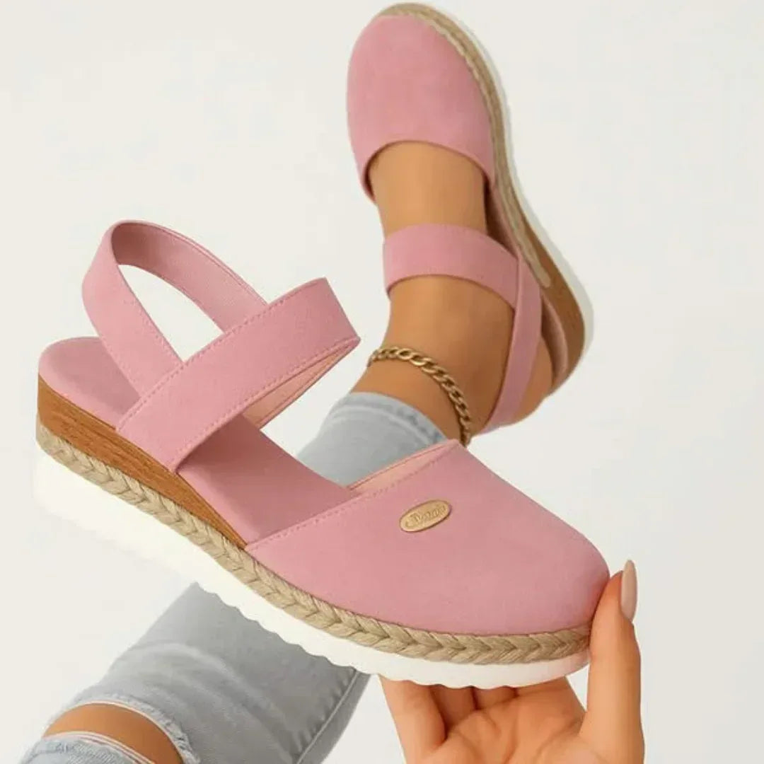 Platform Sandals with Cushioned Footbed and Wide Base